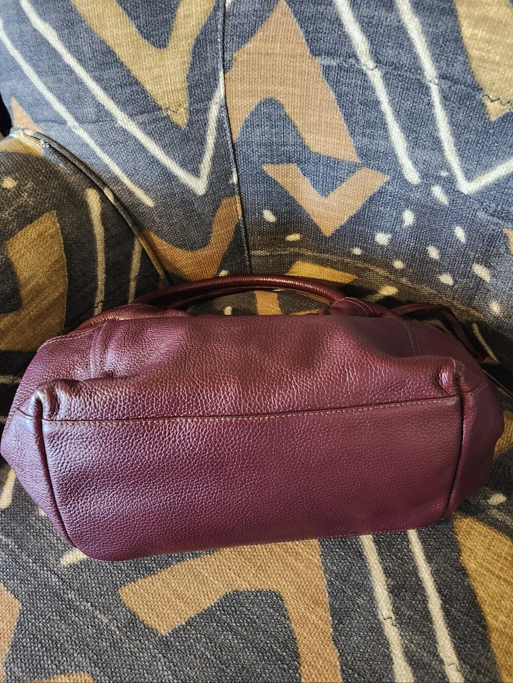 Furla Small Doctor Hobo Bag Burgundy Bordeaux Black Cherry Y2k 90s